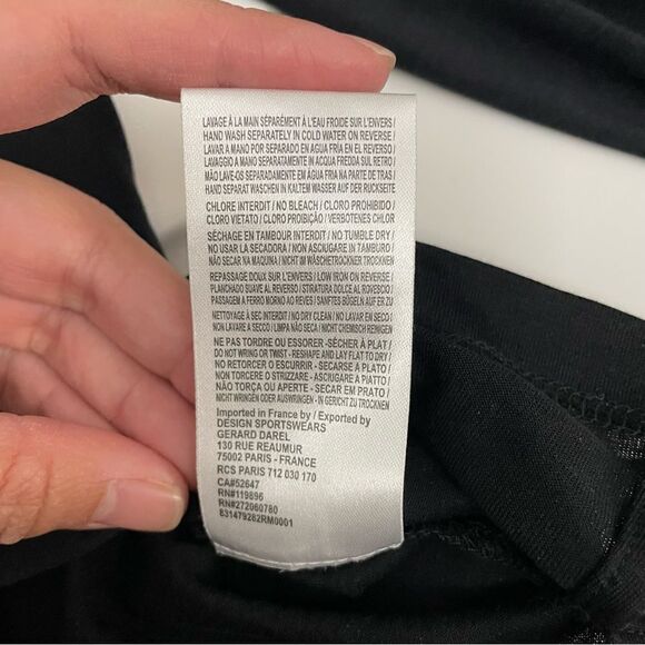 GERARD DAREL Womens‎ Vneck silk Longsleeve studded shoulder ssize 3 / small? - Picture 8 of 9